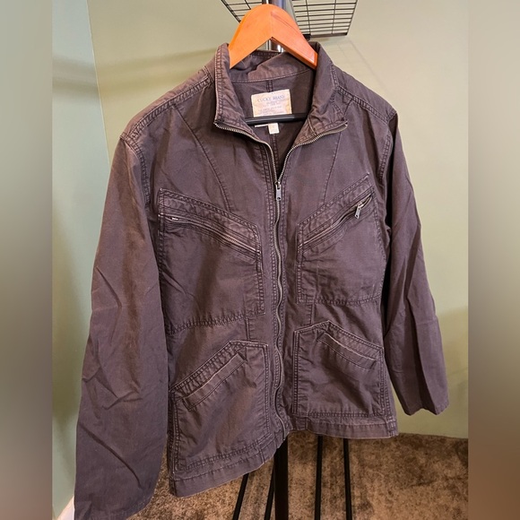 Lucky brand Distressed Gray Utility Jacket Size Small - Picture 1 of 8